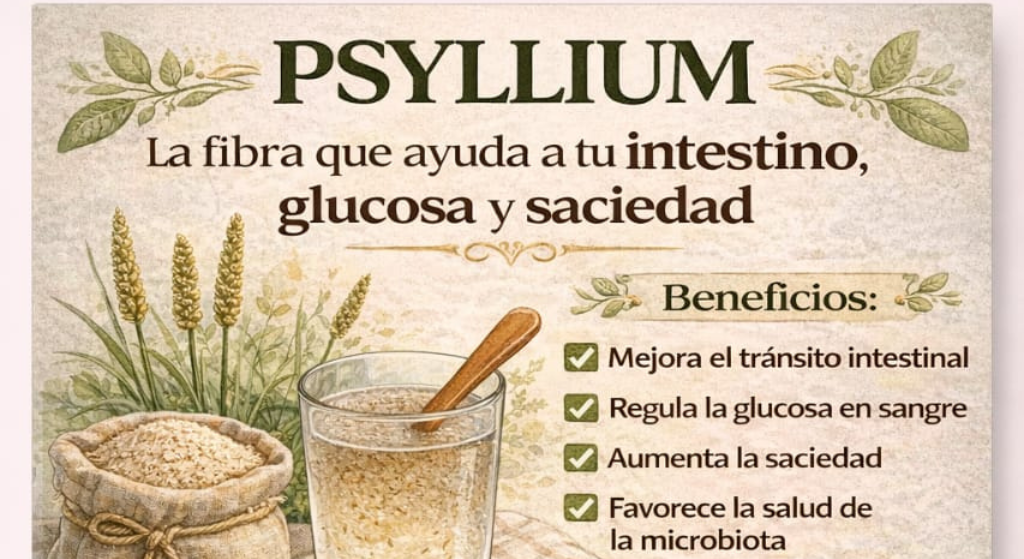 Psyllium (La fibra que ayuda a tu intestino, glucosa y saciedad)