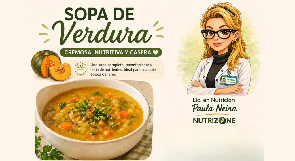 Sopa de Verdura (Cremosa, nutritiva y casera)