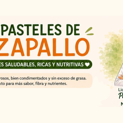 Pasteles de Zapallo (3 versiones saludables, ricas y nutritivas)