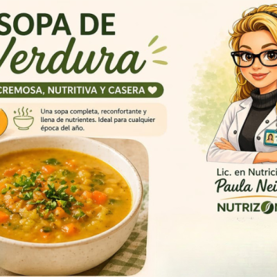 Sopa de Verdura (Cremosa, nutritiva y casera)